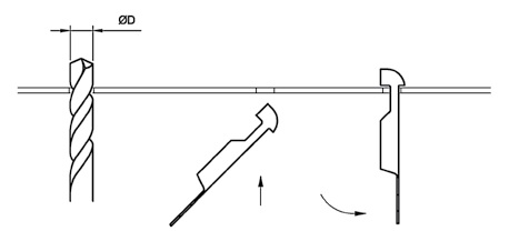 Clip fissaggio per lamiera grecata - istruzioni