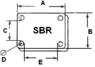 Schellen SBR für Bänder aus Flexiblen isolierten Kupfer und Steifen Bändern - Zeichnung