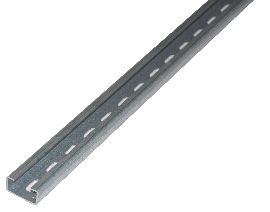 Befestigungsprofil 41x21 Gebohrt - verzinktem Stahl