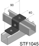 Elemente zur Profilverbindung mit Überkreuzung Typ Z aus Stahl