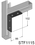 rechtwinkelige Stahlbügel für STRUT-Profile
