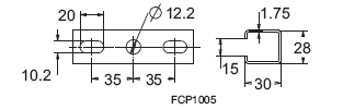 Profile für Rohrmanschetten aus Polyamid zur Conduit Befestigung FCP1005