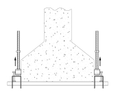 Positionierung des Universal-Kits FTC für Befestigung auf Zementträger