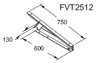 Formschlüssig Photovoltaik-Paneele FVT2512 Form und Größe
