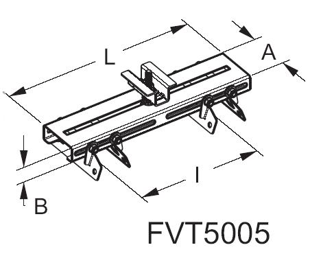 Kit FVT5005 für die befesigung eines vertikalen moduls