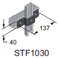 Schema Omega-Bügel für STRUT Profile STF1030