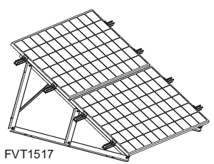 Beispiel 2 Installation von Sonnenkollektoren auf Dach Horizontale-Plan