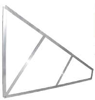 Doppel-Dreiecke, zwei Solarpanels mit horizontalen Bohrungen Unterstützung